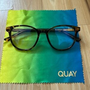 Quay tortoise blue light glasses blueprint